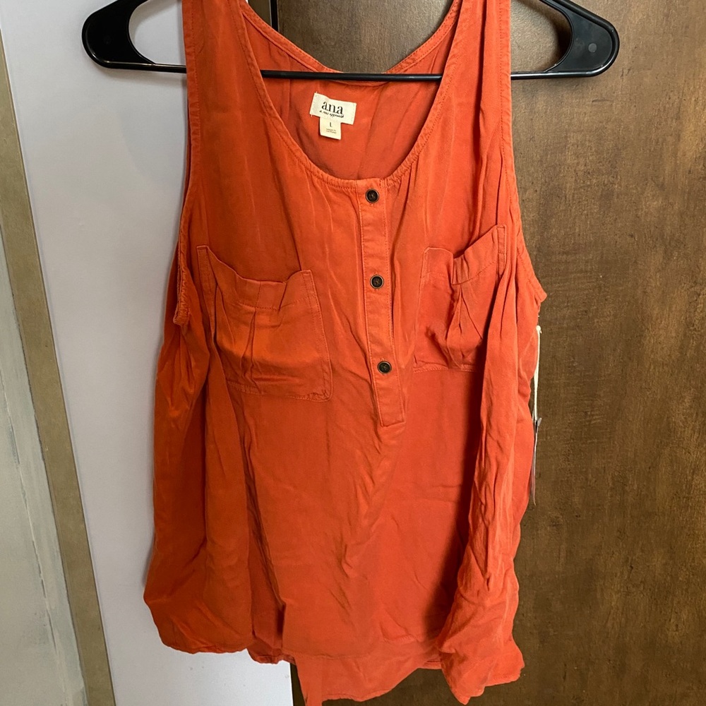 Ana burnt orange Tank Top